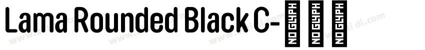 Lama Rounded Black C字体转换